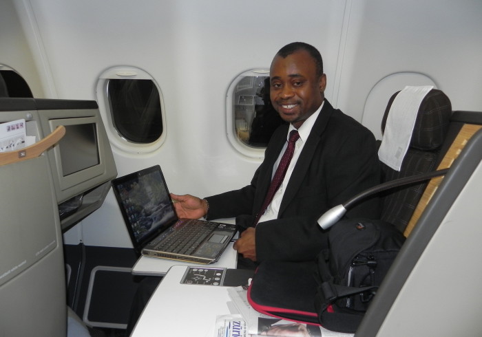 Dr Charles Senessie on the way to Tanzania for WHO pediatric clinical Research in Children
