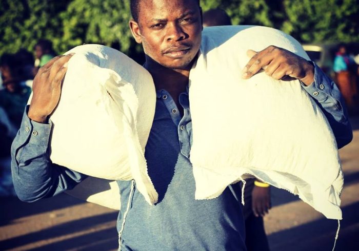 Prophet Shepherd Bushiri distributing food to the poor in Malawi 2016