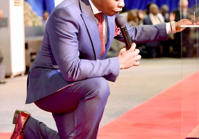 Prophet Shepherd Bushiri - Major 1 - Major 1 praying on his knees