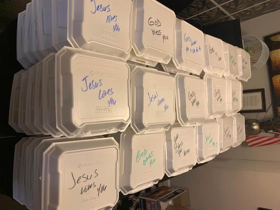 Pastor Isaiah leading ECG Alpharetta to server the homeless in Atlanta, Georgia