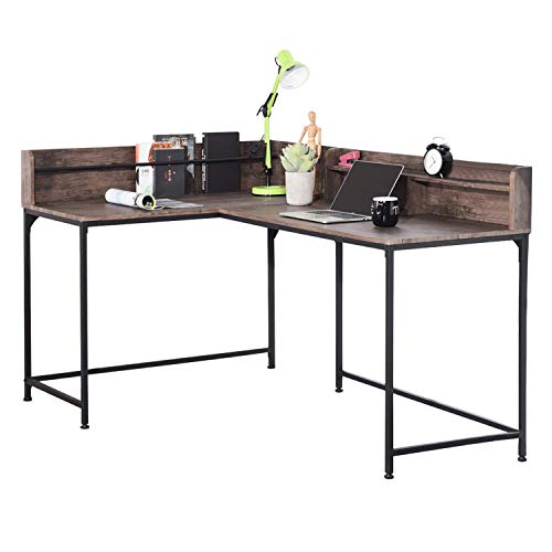 Greenforest L Shaped Corner Desk Industrial Style Large Desktop